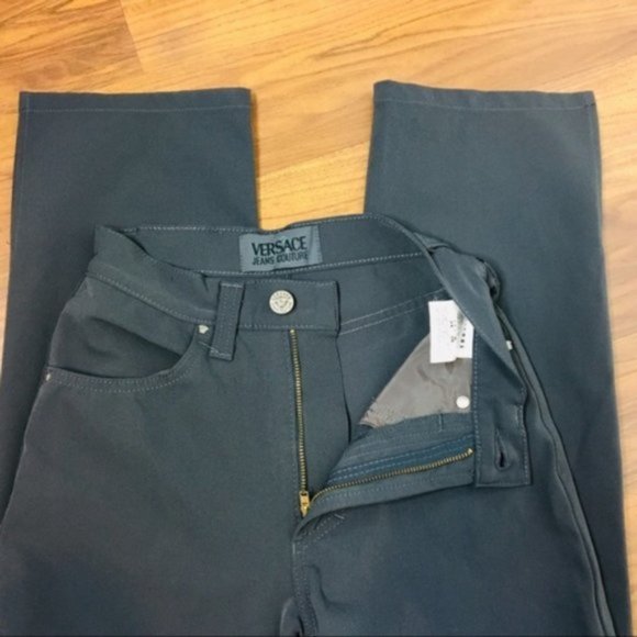 Versace Jeans Couture Sz 24 Straight Leg Pants 175 - Picture 6 of 8